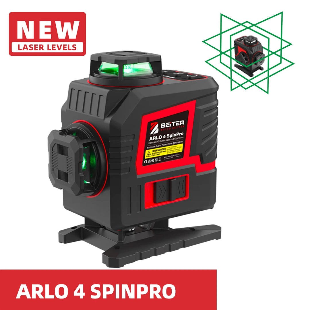 Beiter ARLO 4 SpinPro Compact 4D Green Laser Level