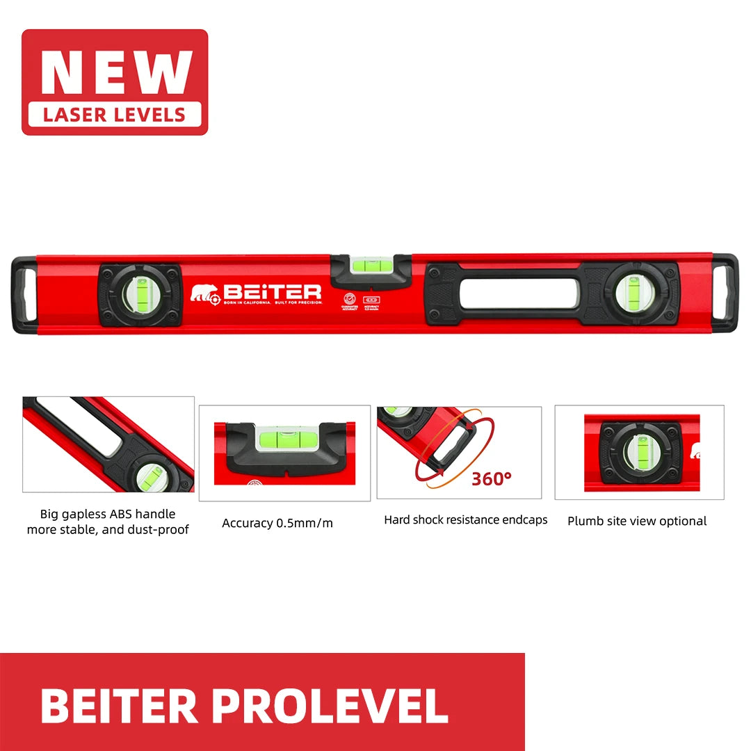 BEITER PROLEVEL Professional Aluminum Spirit Level