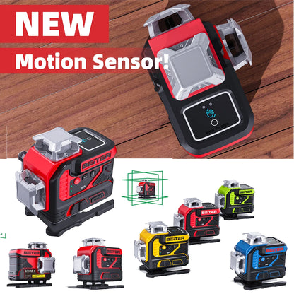 GRIZZ 4 Professional 4D Green Laser Level | Motion Sensor |