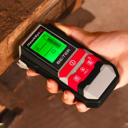 Beiter Hawkeye 4 4-in-1 Digital Detector | Metal, Wood, Live Wire and Moisture Detection