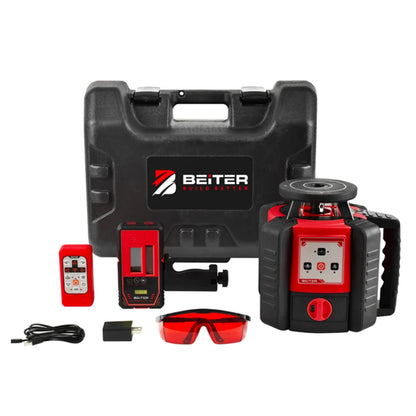 BEITER RL-100HV Professional Rotary Laser Level | Dual Axis Slope | 500M Range |